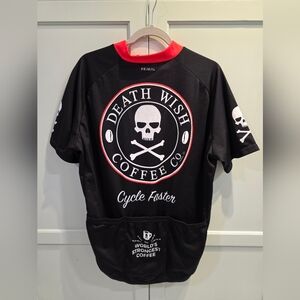 Extremely Rare Death Wish Coffee Cycling Jersey Never Worn Limuted Run 2016 Only